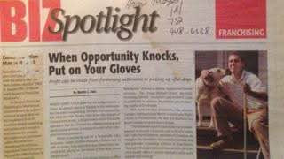 Original clipping: When Opportunity Knocks, Put on Your Gloves